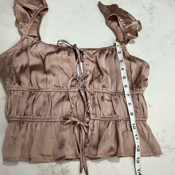 Forever 21 Pink Ruffle Crop Top - Picture 5 of 12